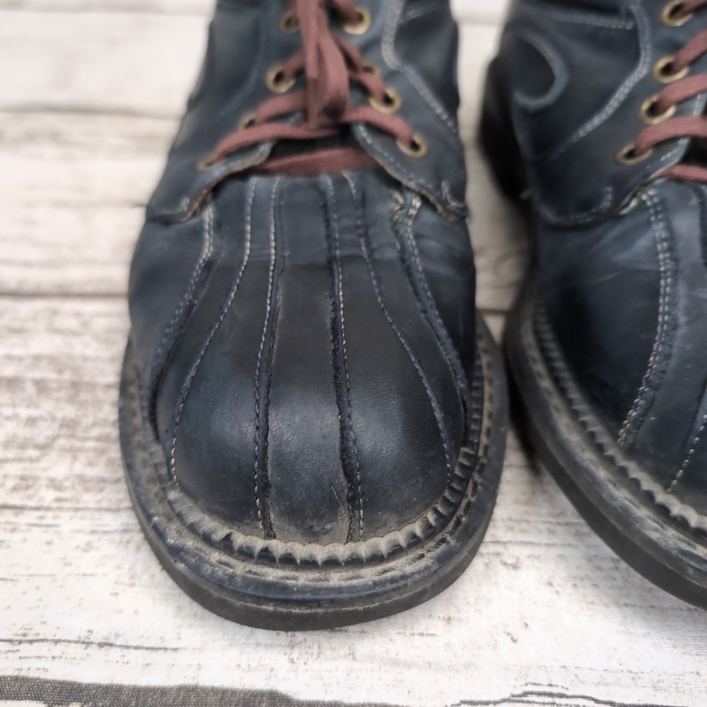 John Fluevog 7th Heaven Supervog Chunky Sole Oxford Black Men 7.5 Women 9.5 - Picture 3 of 11